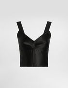 Dolce & Gabbana Elastic Satin Bustier Top
