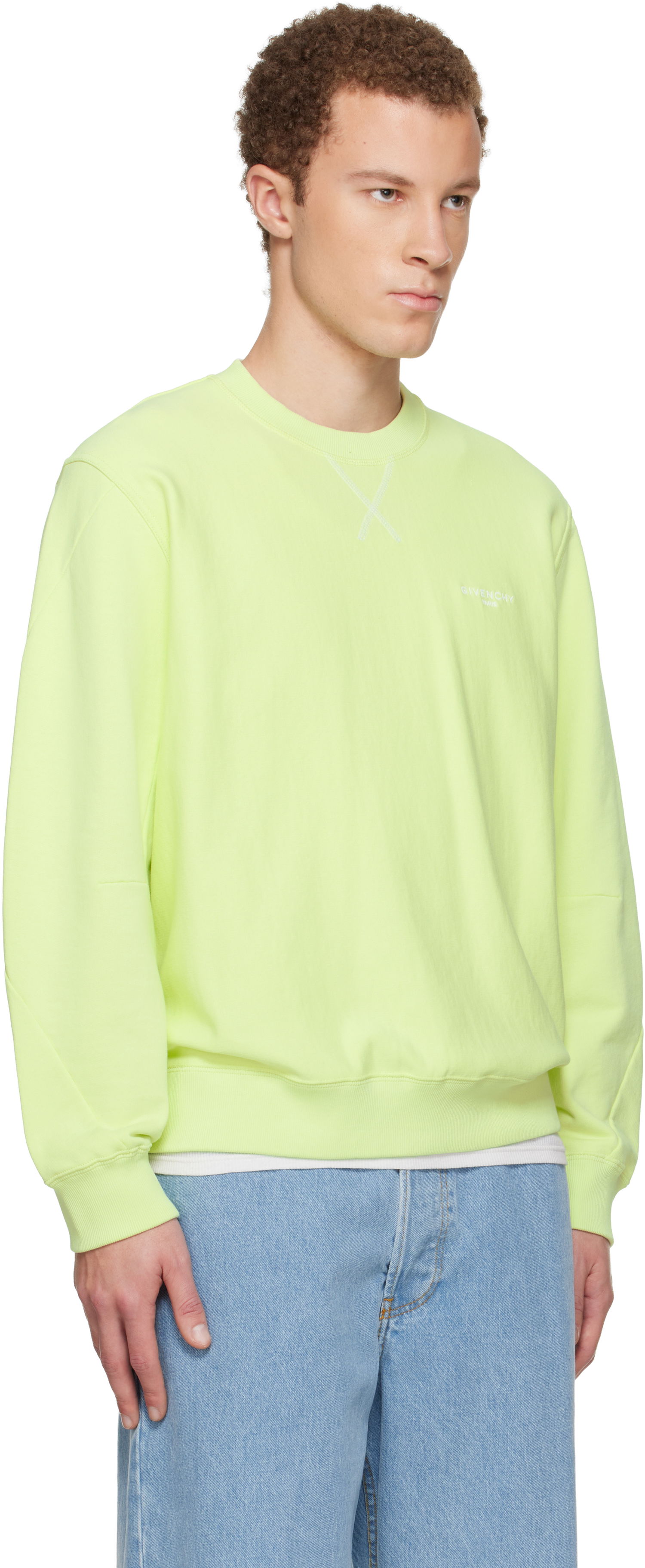 Суитчър Givenchy Couture Seam Sweatshirt Жълто | BMJ0P63YS1330, 1