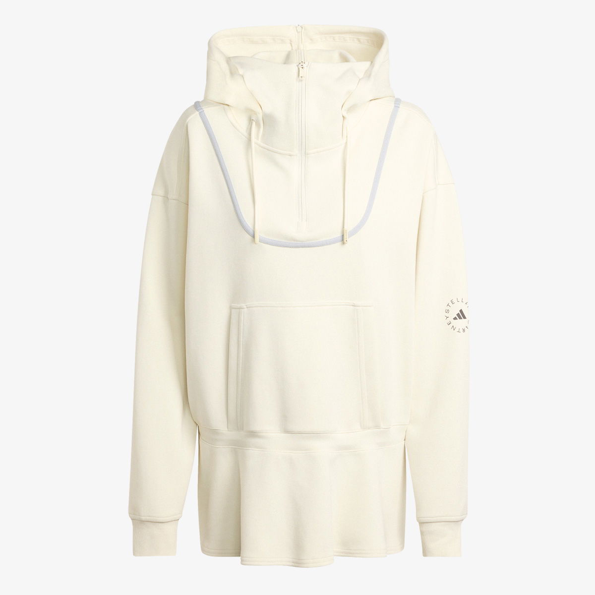 Суитчър adidas Originals Stella McCartney Peplum Hoodie Бяло | JX9108, 0