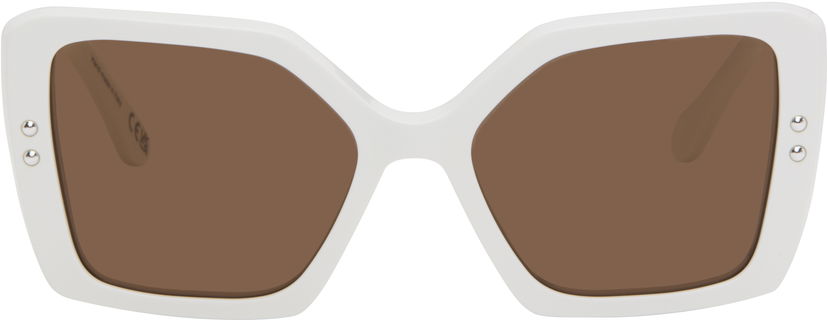 Слънчеви очила Marni RETROSUPERFUTURE Edition Nimrela Square Studded Sunglasses Бяло | LN4