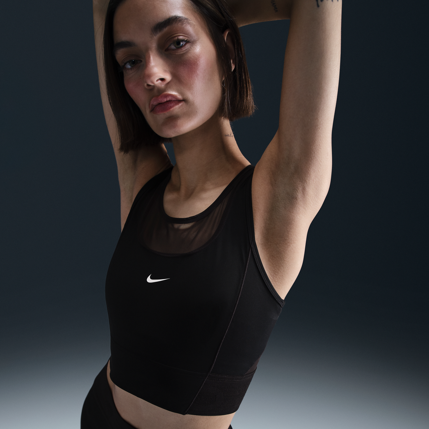 Сутиен Nike Nike Pro Dri-FIT Crop Top Черно | HJ1192-010, 1