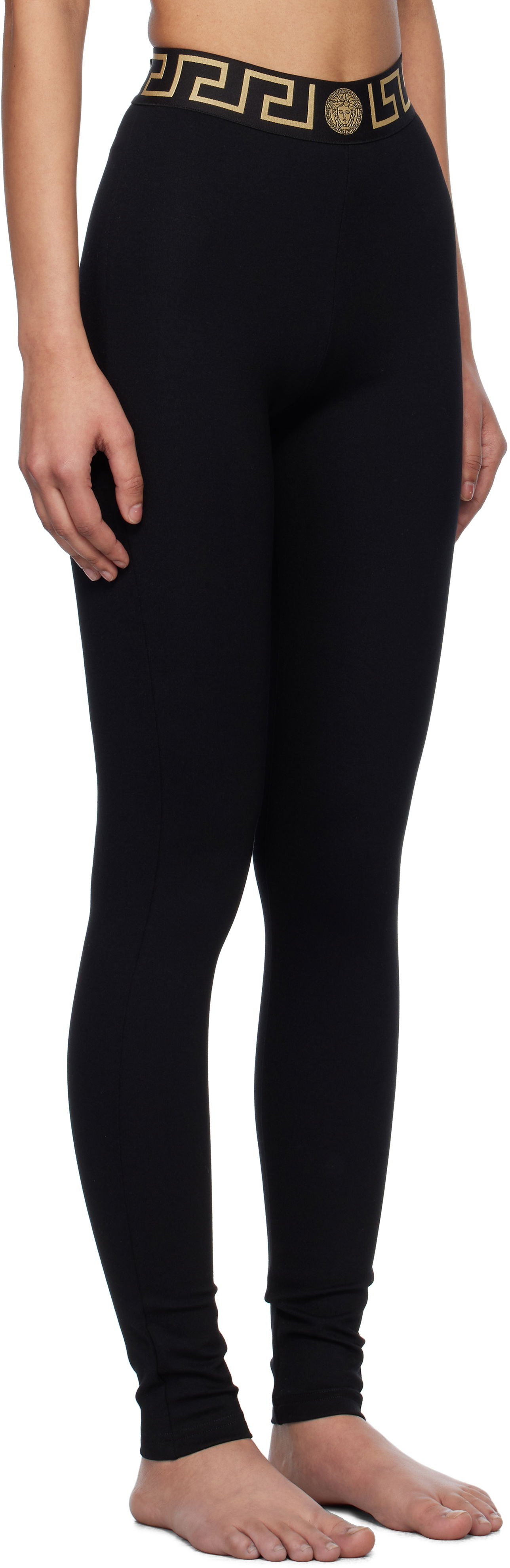 Клинове Versace Versace Greca Border Leggings Черно | 1016403_1A11143_1B000, 1