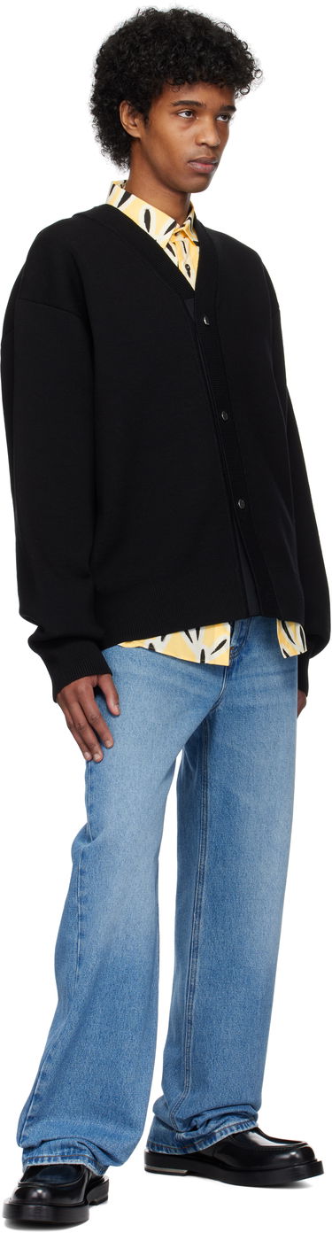 Пуловер Jacquemus Black Les Classiques 'Le cardigan boutonné' Cardigan Черно | 24H246KN292-2359, 3