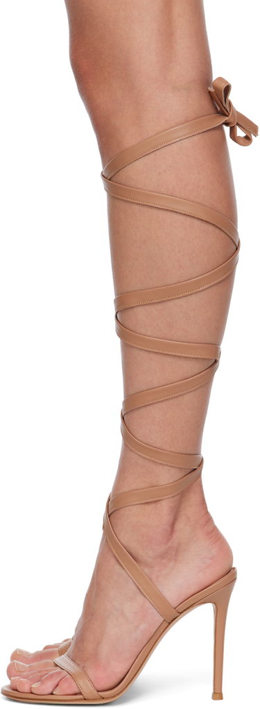Аксесоари Gianvito Rossi Gianvito Rossi Borneo Heeled Sandals Бежово | G32325.15RIC.NAP, 2
