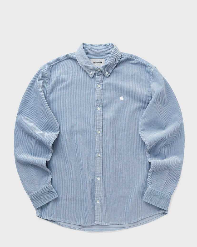 Риза Carhartt WIP Madison Cord Long Sleeve Shirt Синьо | I029958-2KE.XX