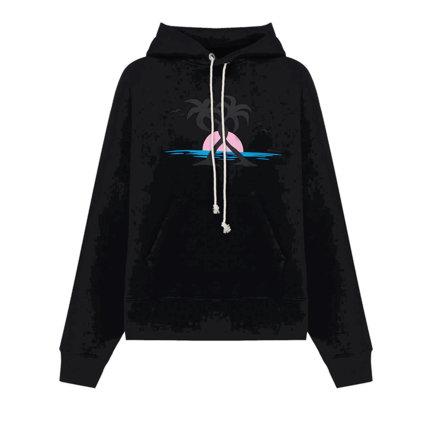 Суитчър Palm Angels Hugging Palms Hoodie Черно | PMBB058S22FLE0201020, 0