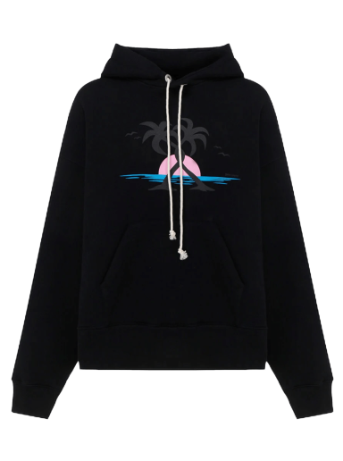 Суитчър Palm Angels Hugging Palms Hoodie Черно | PMBB058S22FLE0201020