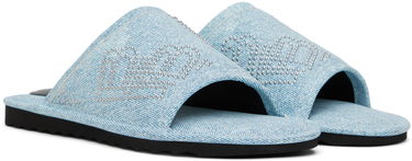Аксесоари BY FAR BY FAR Ari Stud Slides Синьо | 23CRARSDNMSTD, 3