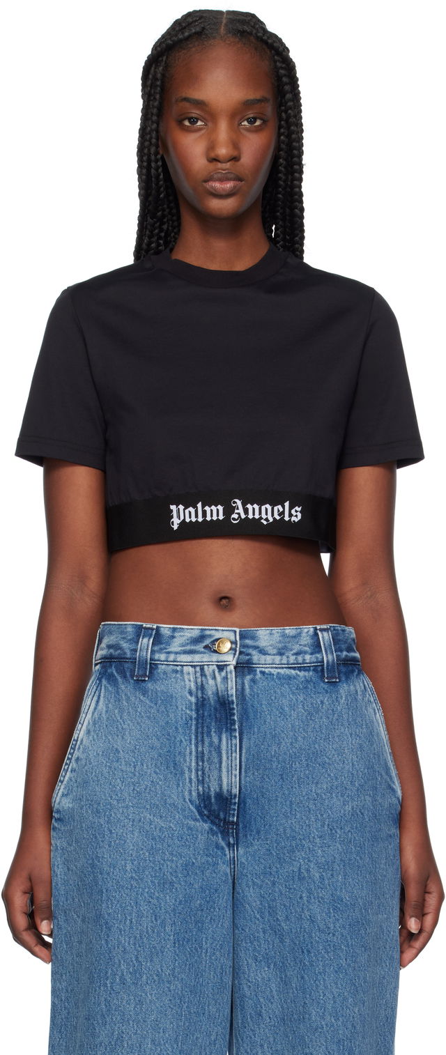 Logo Tape Cropped T-shirt