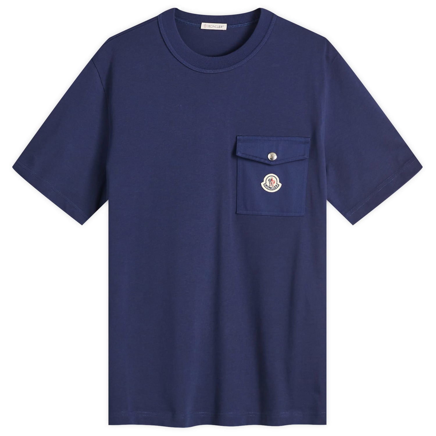 Тениска Moncler Moncler Heavy Cotton Pocket Tee, Size Small Тъмно синьо | 8C000-32-89AVF-7A9, 1
