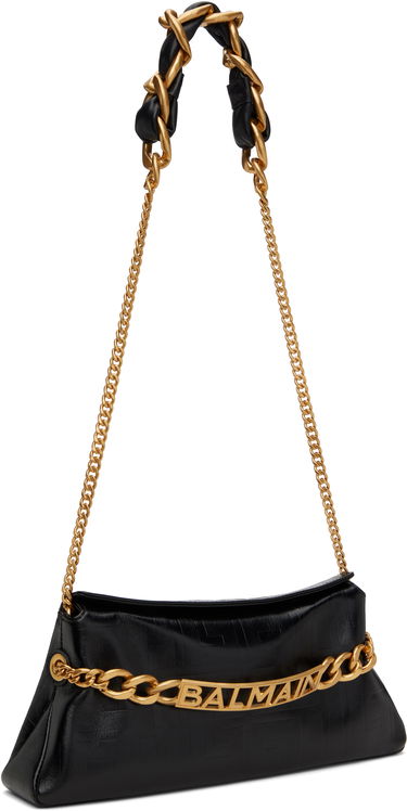 Дамска чанта Balmain Balmain 1945 Soft Clutch Черно | EN1LQ955LETF, 1