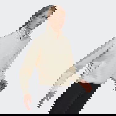 Суитчър adidas Performance Sportswear Future Icons Quarter-Zip Hoodie Бежово | HC1641, 5