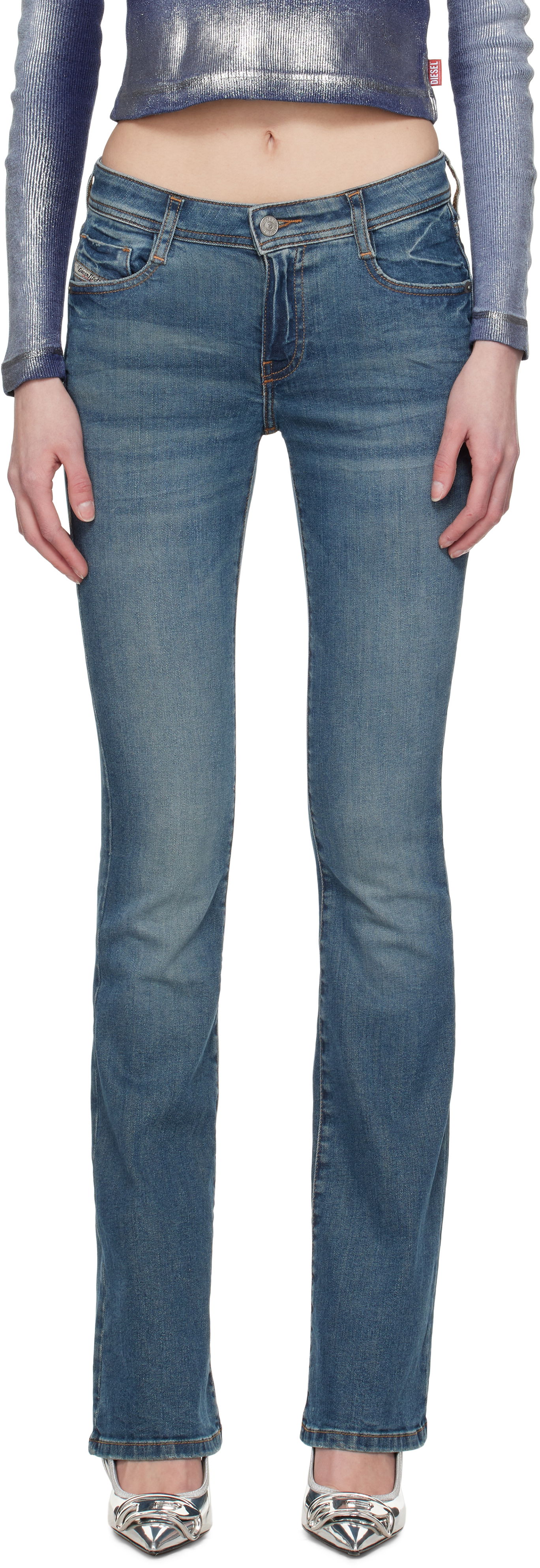 Дънки Diesel Bootcut 1969 D-Ebbey Jeans Синьо | A11003 0BMBT, 0