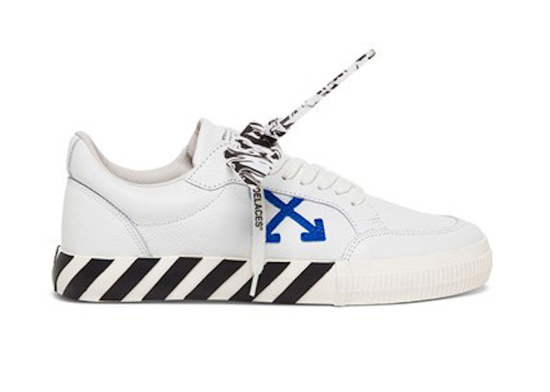 Кецове и обувки Off-White Vulc Low White/Blue SS21 Бяло | OMIA085S21LEA0010145, 0