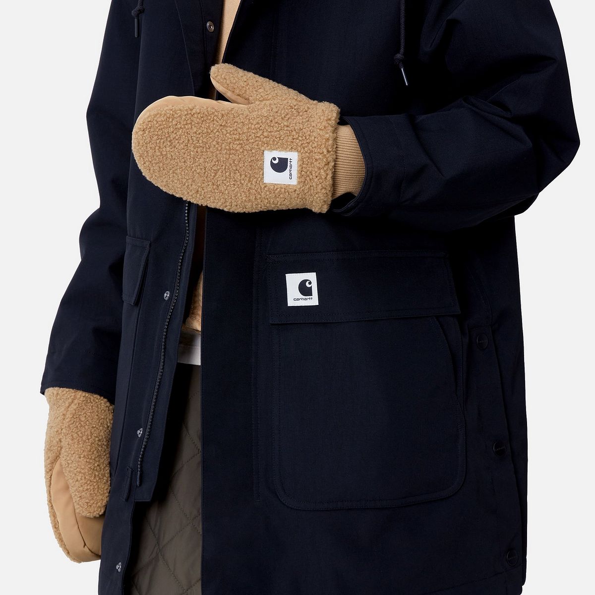 Ръкавици Carhartt WIP Orla Fleece Mittens Кафяво | I033850_9, 0