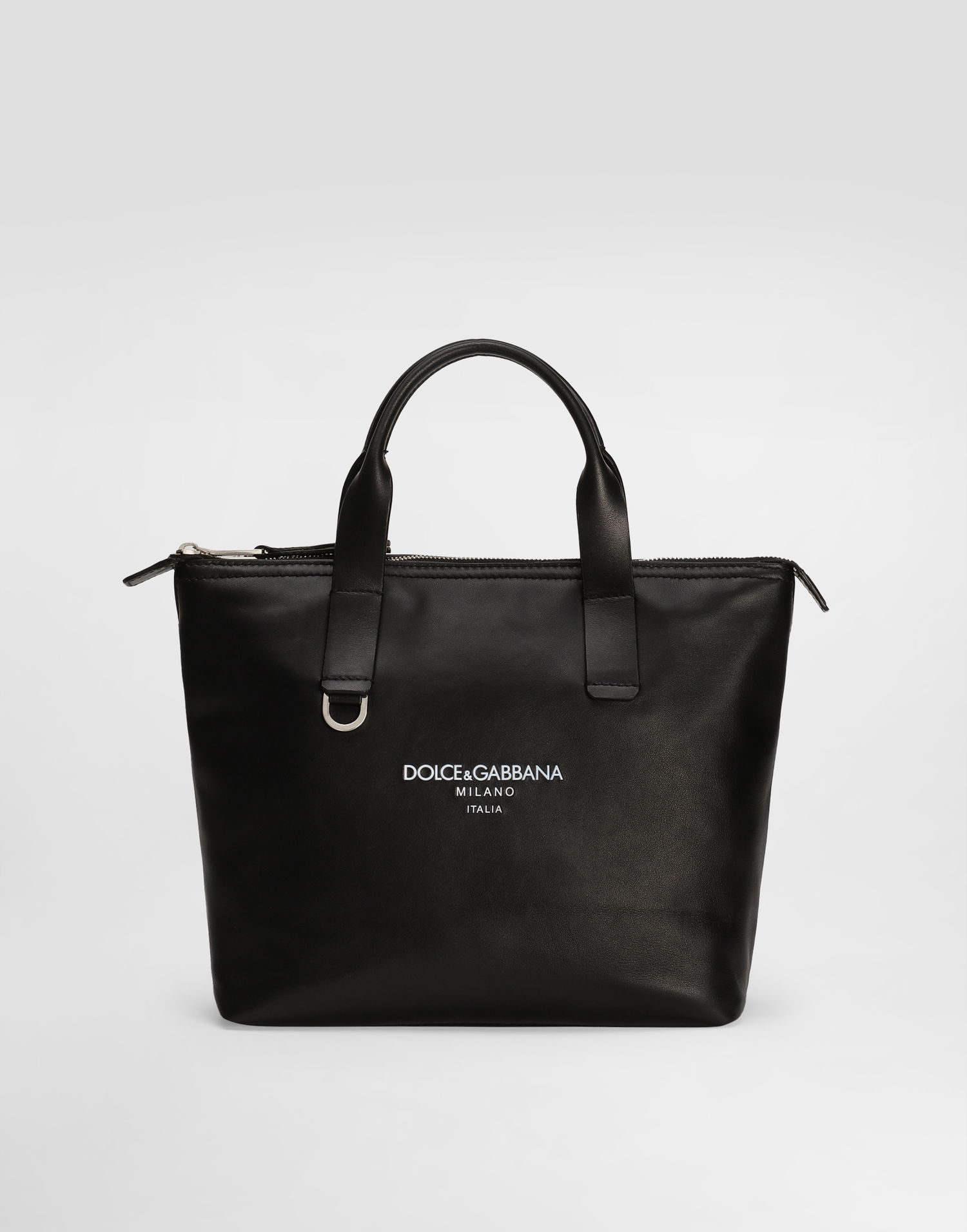 Голяма пазарска чанта Dolce & Gabbana Dolce & Gabbana Calfskin Small Shopper Черно | BM2384A6E4880999, 0