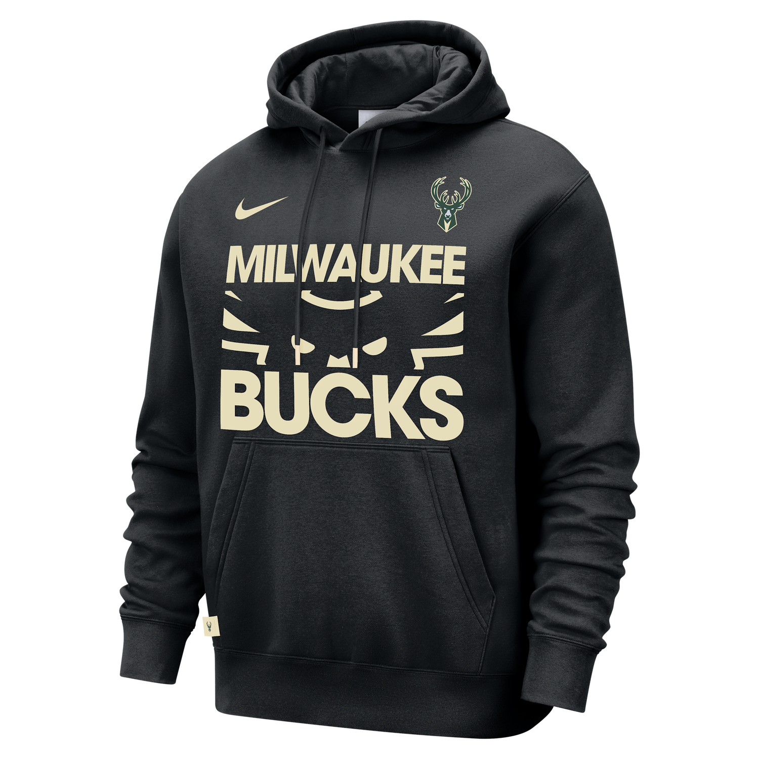 Суитчър Nike Nike NBA Milwaukee Bucks Club Courtside Hoodie Черно | FZ7696-010, 1
