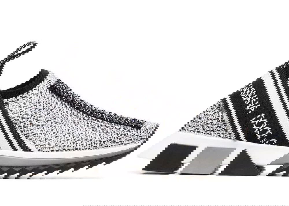 Кецове и обувки Dolce & Gabbana Sorrento Slip On Silver Crystal W Сиво | CK1644AZ1448V135, 0