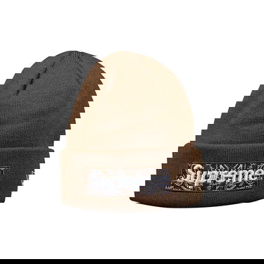 Шапка Supreme New Era x Bandana Box Logo Beanie Кафяво | FW19BN4 DARK BROWN, 1