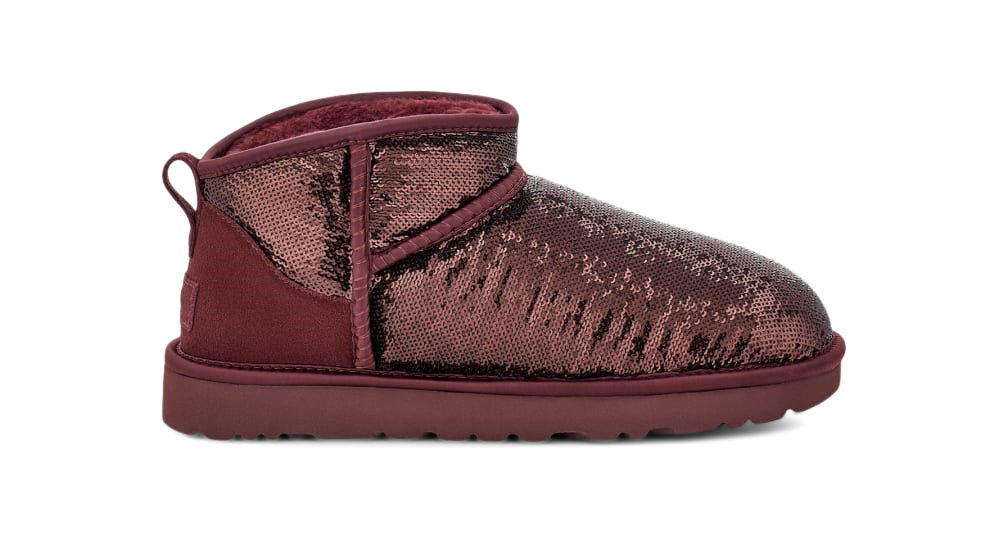 Кецове и обувки UGG Classic Ultra Mini Boot Mirror Ball "Wild Grape" W Бургунди | 1151616-WGRP, 0