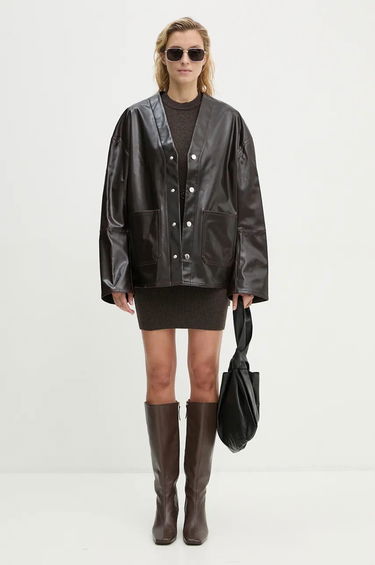 Pокля Nanushka Oversized Wool Mini Dress Кафяво | NW24PFHA28478, 1