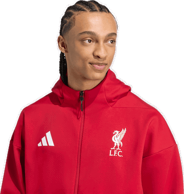 Яке adidas Performance Liverpool FC Z.N.E. Anthem Jacket Червено | JW5484, 2