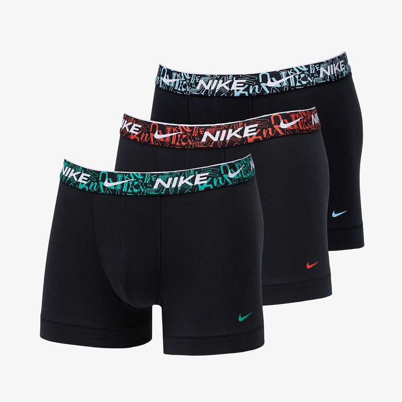 Бельо и чорапи Nike Dri-FIT Everyday Cotton Stretch Trunk 3-Pack Черно | 0000KE1008-L50