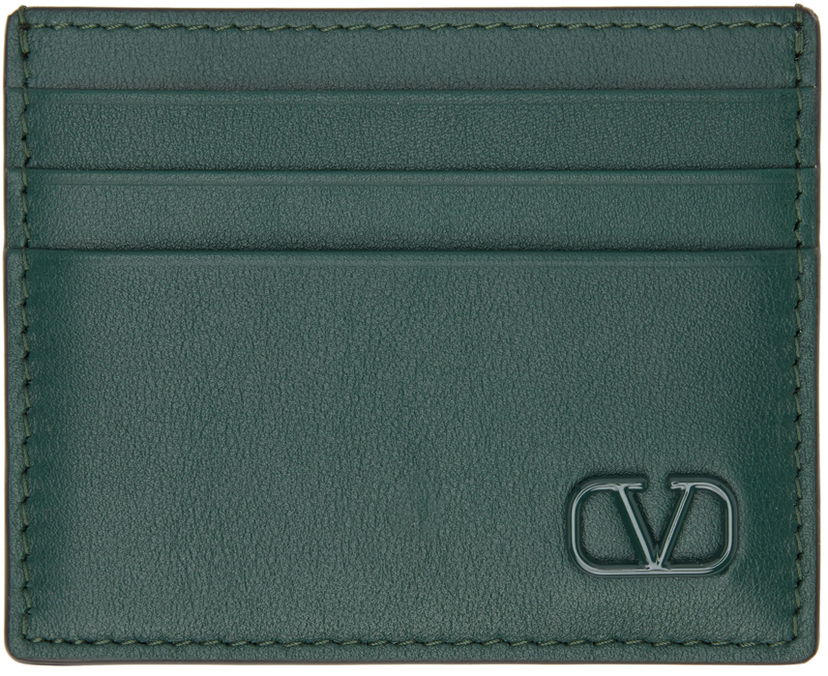 Портфейл Valentino Card Holder Зелено | XY0P0S49ZQU