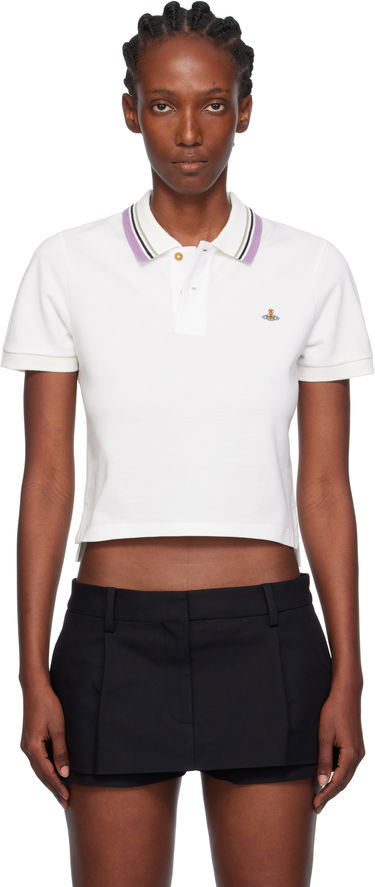 Поло тениска Vivienne Westwood Vivienne Westwood Mini Classic Polo Бяло | 1H010003-J0009-, 0