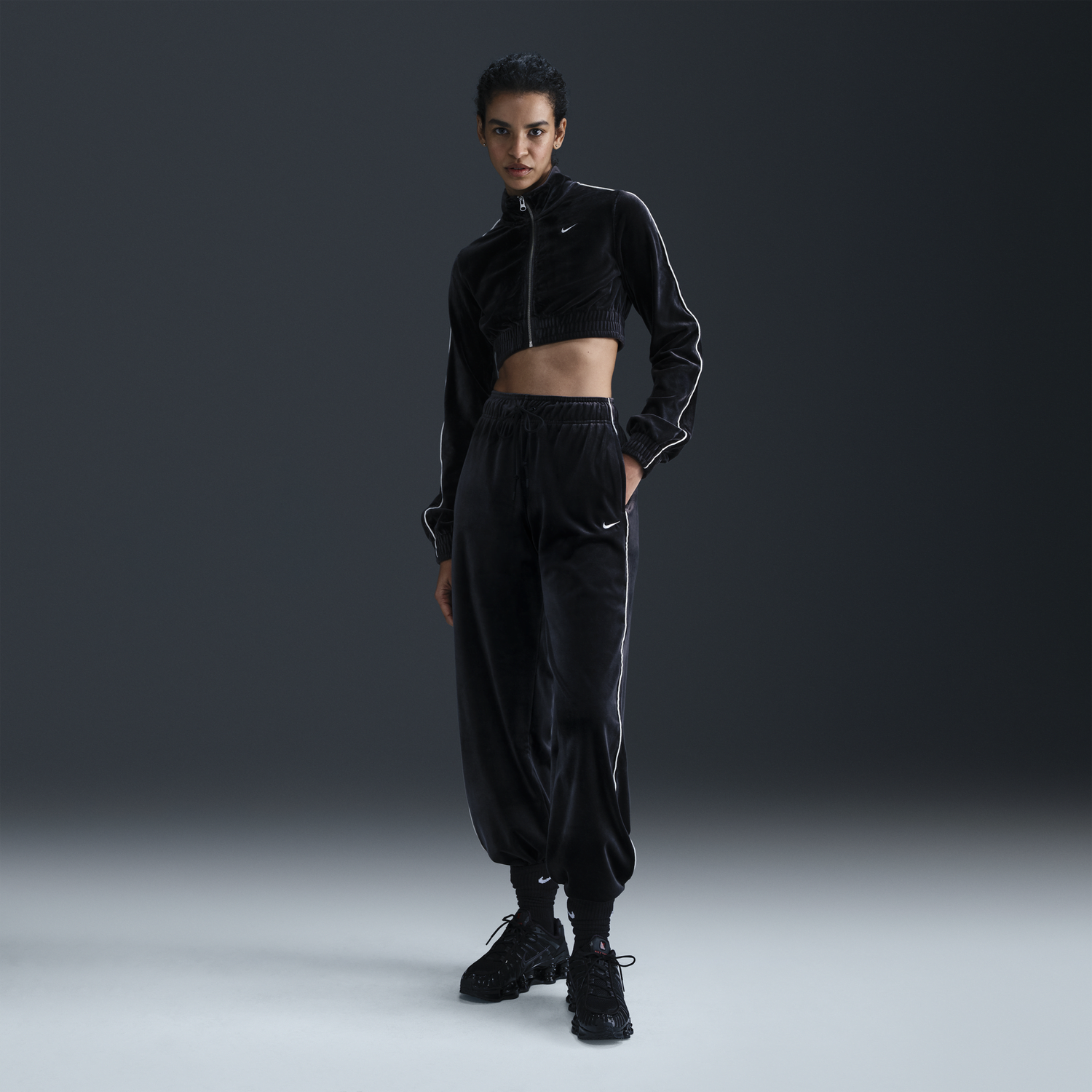 Спортни панталони Nike Velvet Running Pants Черно | FZ3682-010, 0