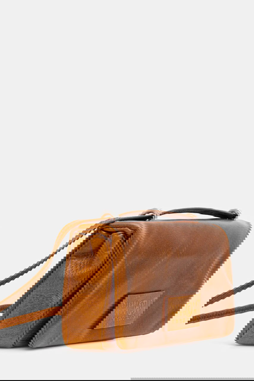 Чанта през рамо Maison Margiela MM6 Maison Margiela Leather Shoulder Bag Кафяво | SB5ZH0022.P7187.T2222, 1