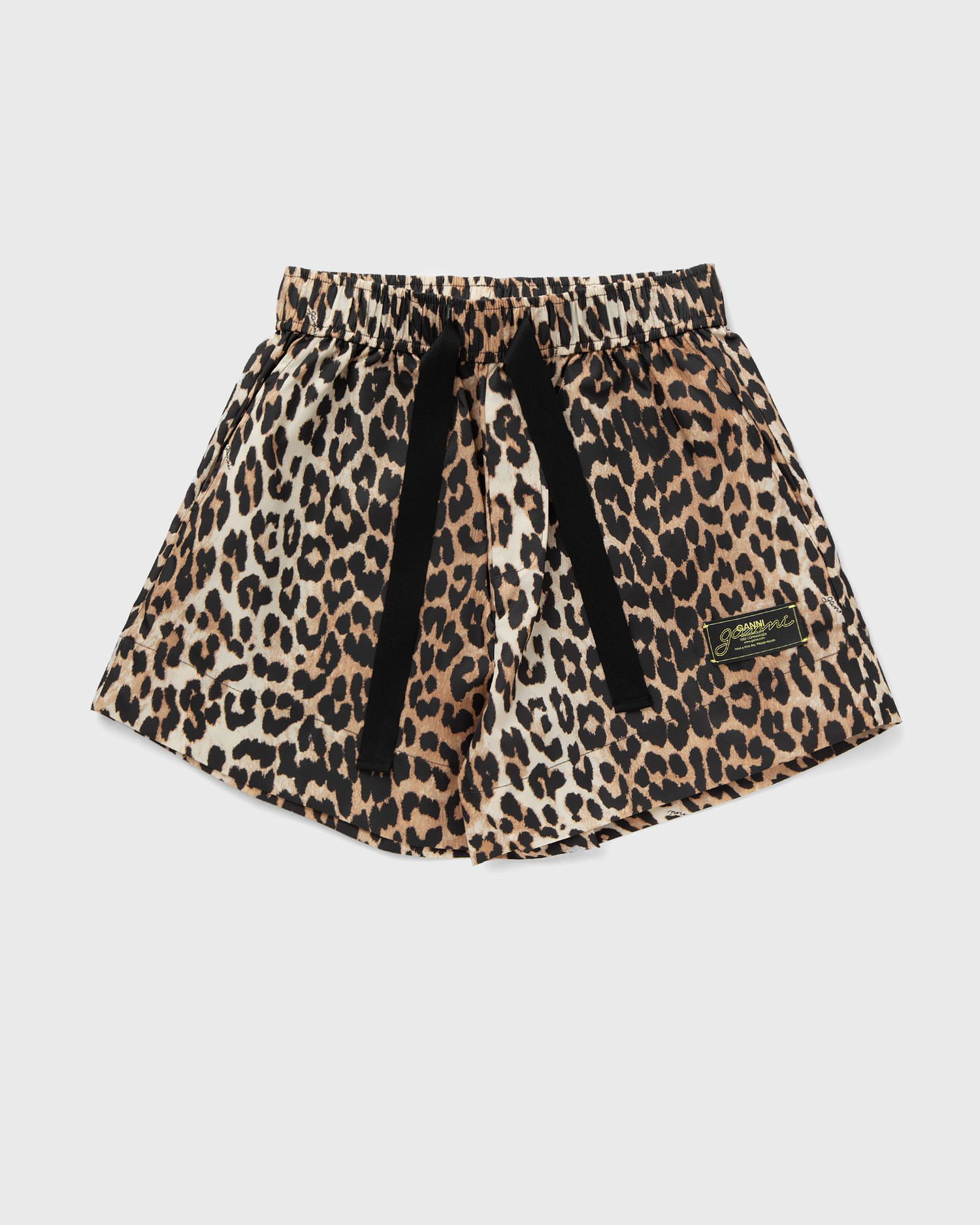 Къси панталони GANNI Ganni Duchesse Nylon Shorts Кафяво | W0486-943, 0