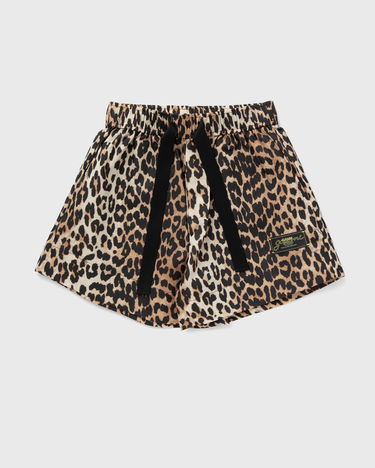Къси панталони GANNI Ganni Duchesse Nylon Shorts Кафяво | W0486-943, 0