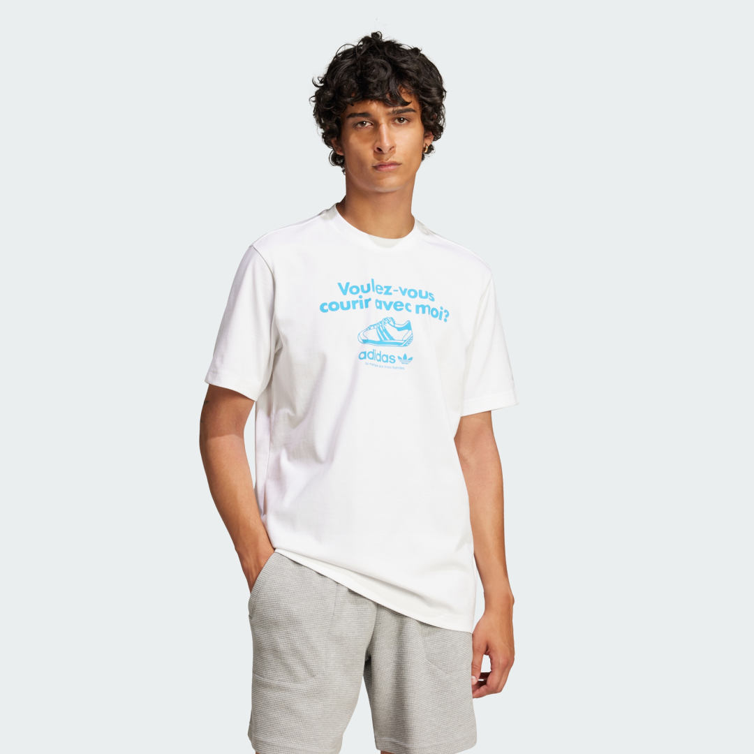 Тениска adidas Performance Running Graphic T-Shirt Бяло | JC8365, 0