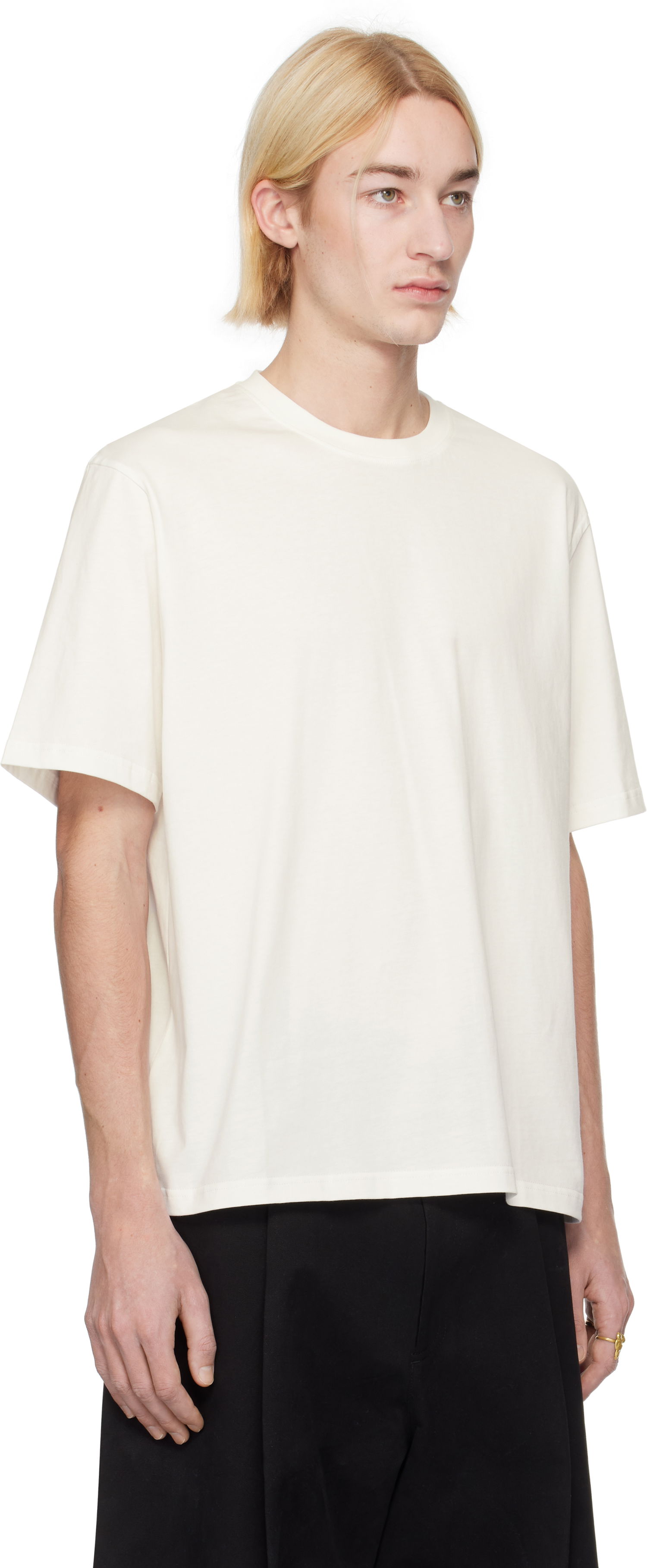 Тениска Studio Nicholson Studio Nicholson Bric T-Shirt Бяло | BRIC SNM - 1326, 1