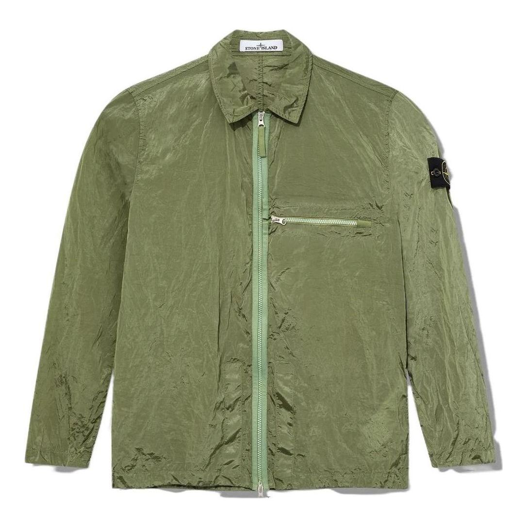 Риза Stone Island Compass Patch Zip Up Jacket Зелено | 781510919-V0055, 0