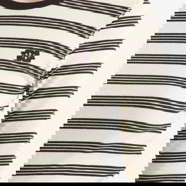 Тениска GANNI GANNI Striped Long Sleeve T-Shirt Бежово | T4145-683, 5
