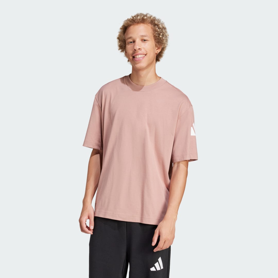Тениска adidas Performance Loose Fit Logo T-Shirt Розово | JF3620, 0