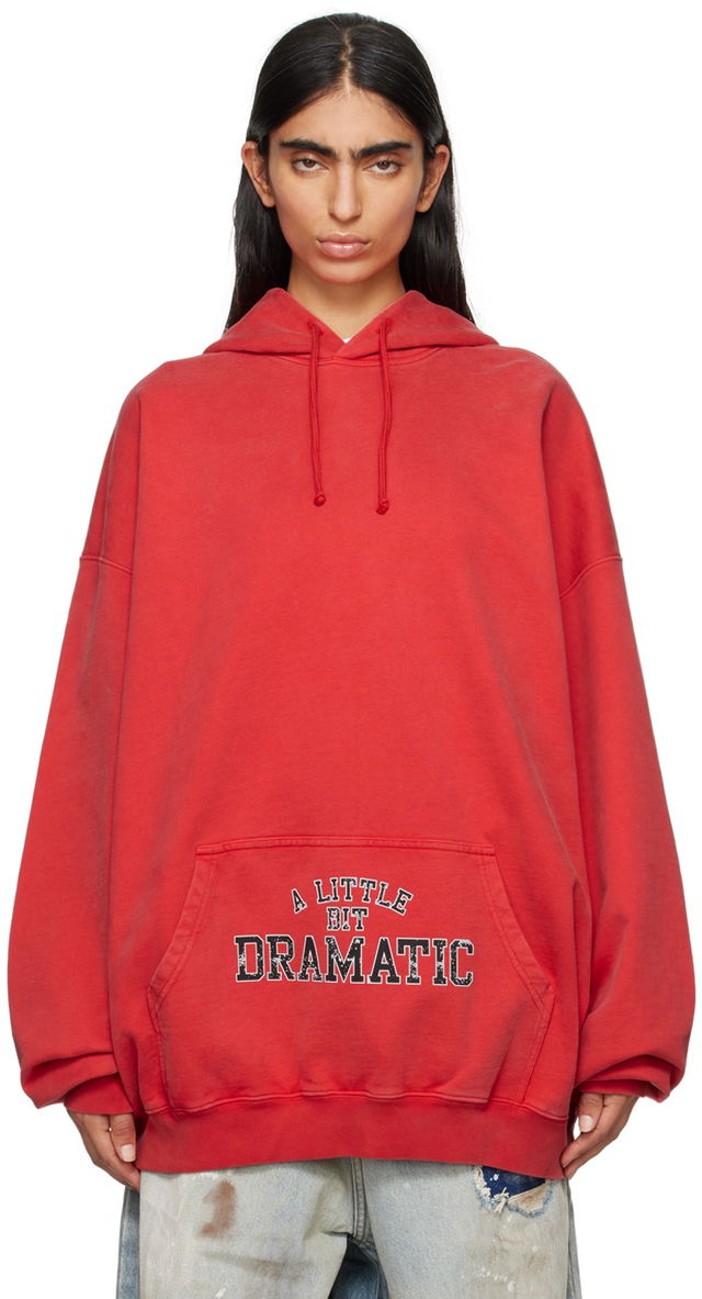 Red 'A Little Bit Dramatic' Hoodie