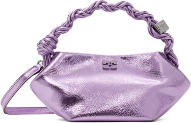Дамска чанта GANNI Ganni Metallic Mini Bou Bag Лилаво | A6338, 0