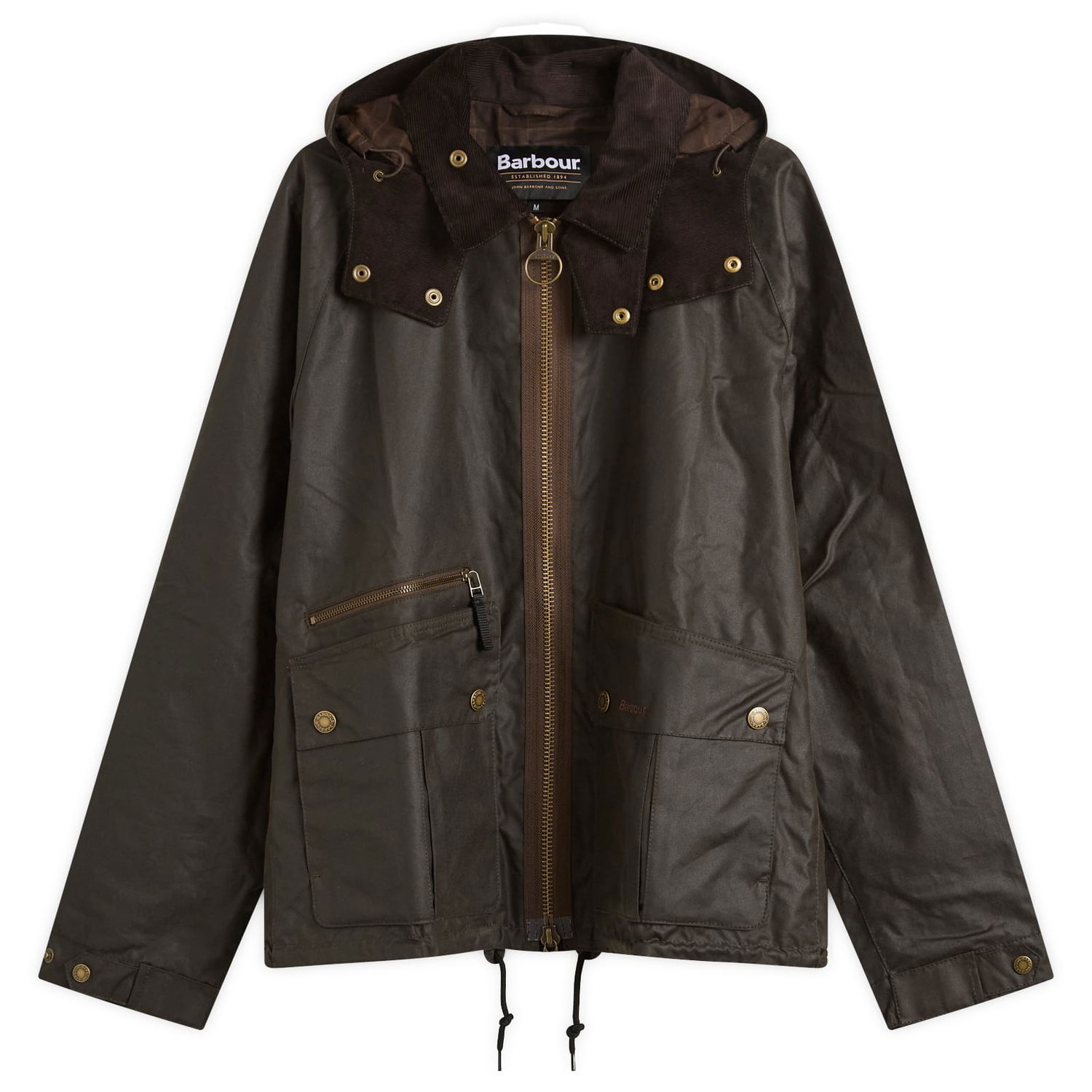 Яке Barbour Re-Engineered Bardon Spey Wax Jacket, Size Large Зелено | MWX2482OL71, 1