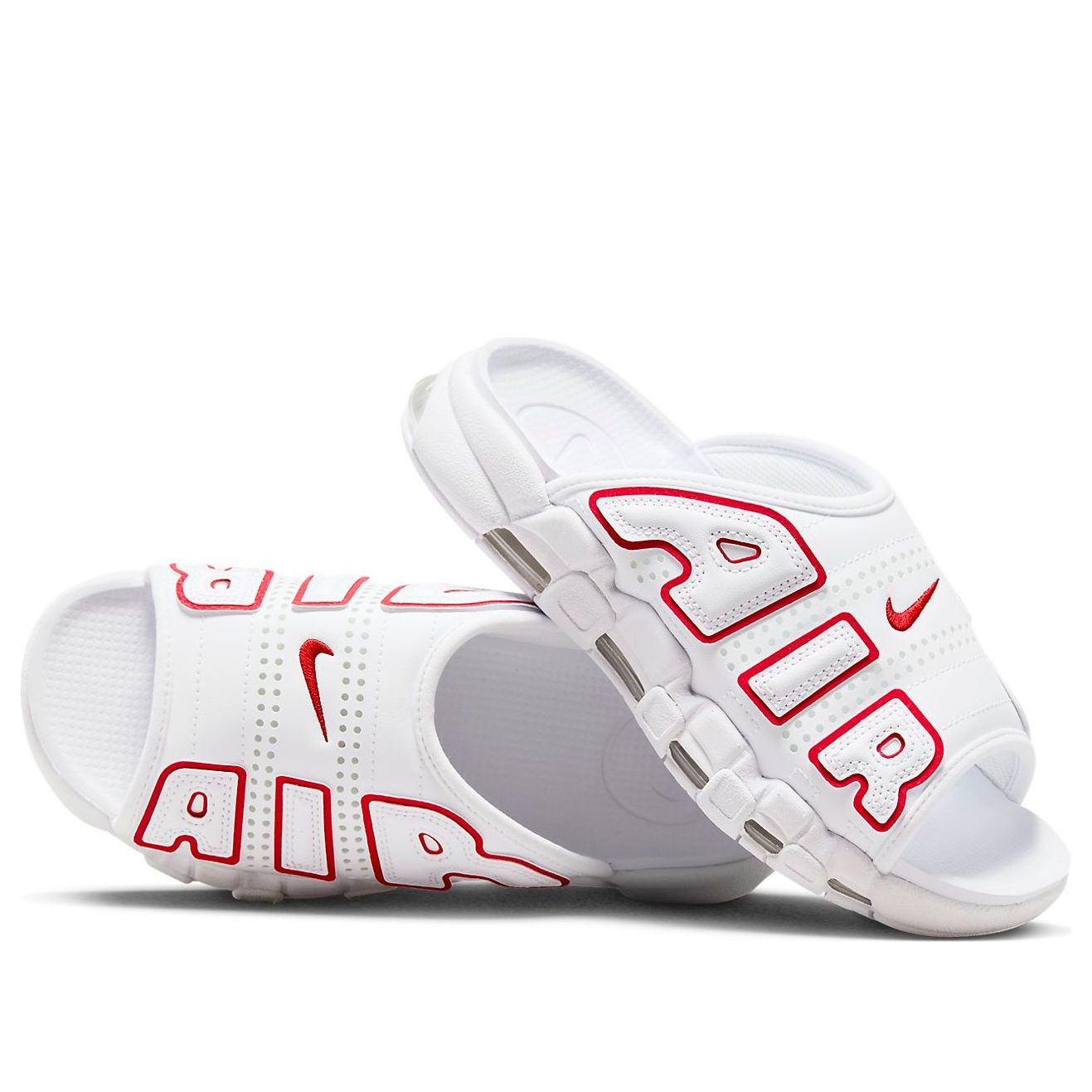 Кецове и обувки Nike Air More Uptempo Slides Бяло | FD9885-100, 0