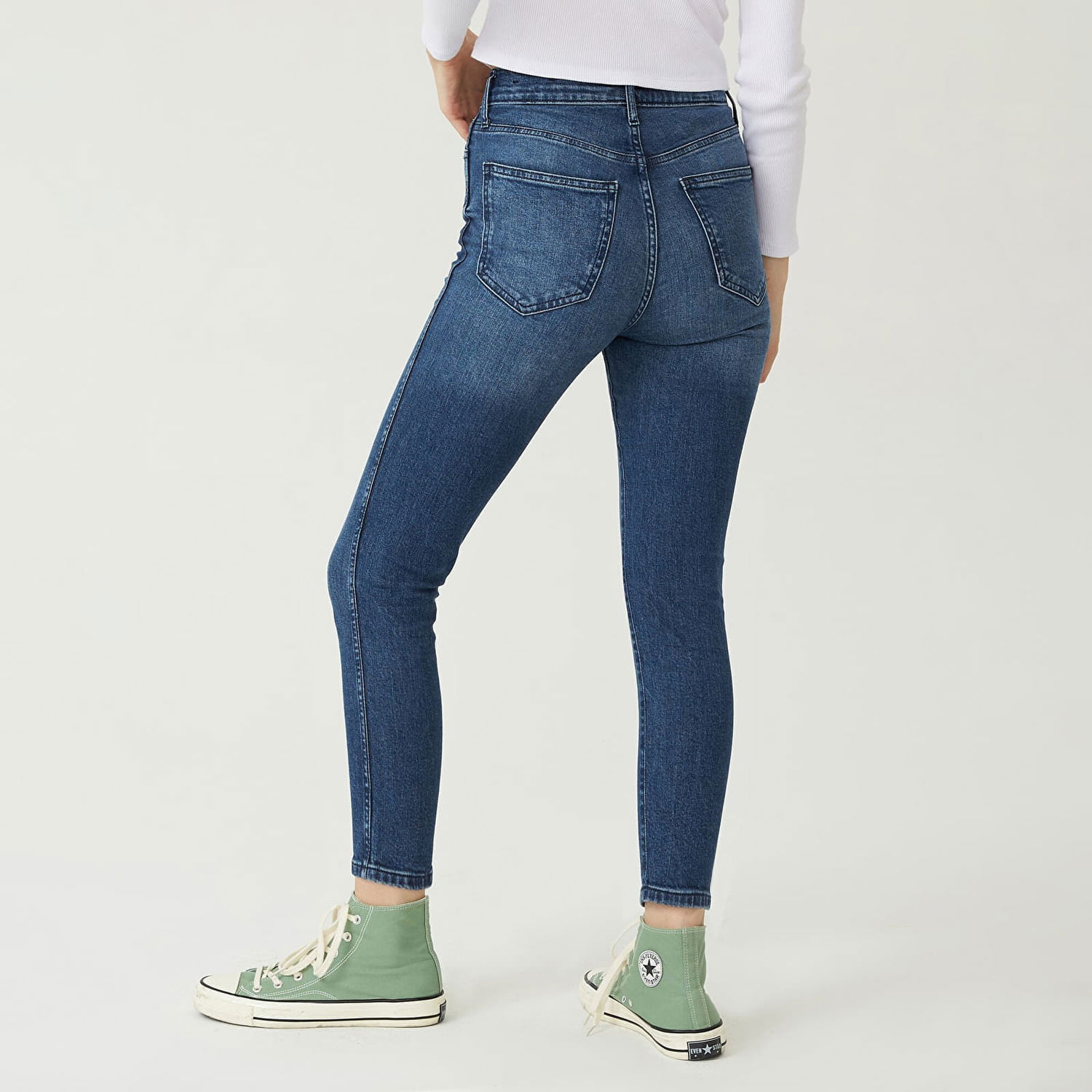 Дънки GAP Denim Pants Vintage Slim High Rise Dark Villa Синьо | 732839-00, 1
