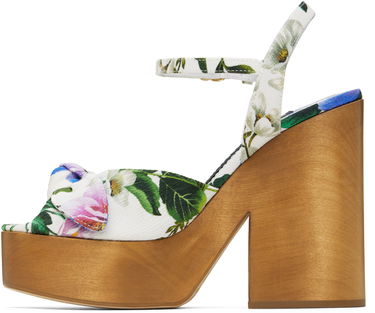 Аксесоари Dolce & Gabbana Dolce&Gabbana Jacquard Platform Heeled Sandals Многоцветен | CZ0322 A6P73, 2
