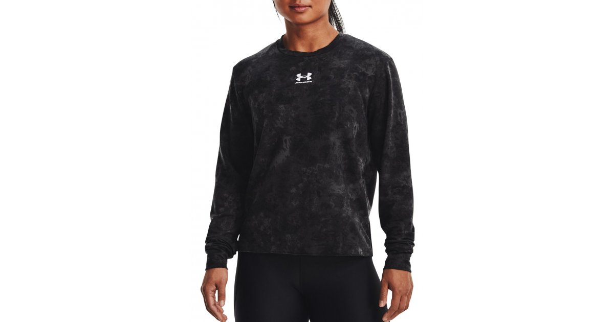 Суитчър Under Armour Sweatshirt Rival Terry Print Crew Черно | 1373036-001, 1