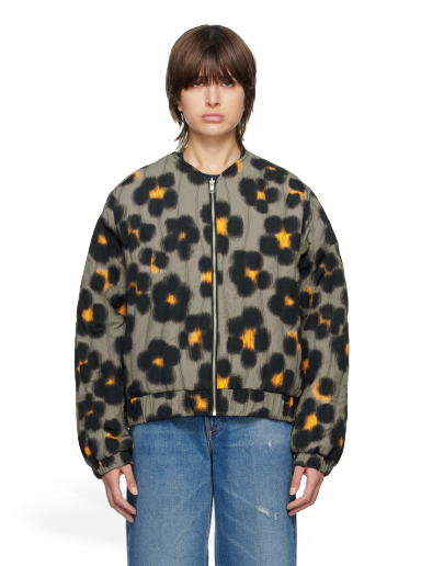 Paris Hana Leopard Reversible Bomber