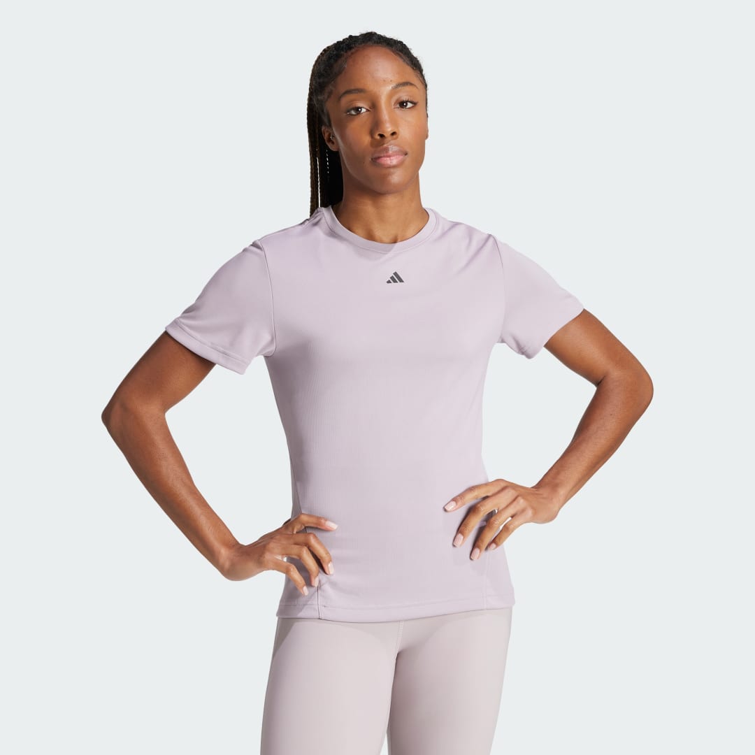 Тениска adidas Performance Designed for Training HEAT.RDY HIIT Tee Лилаво | IU1122, 1
