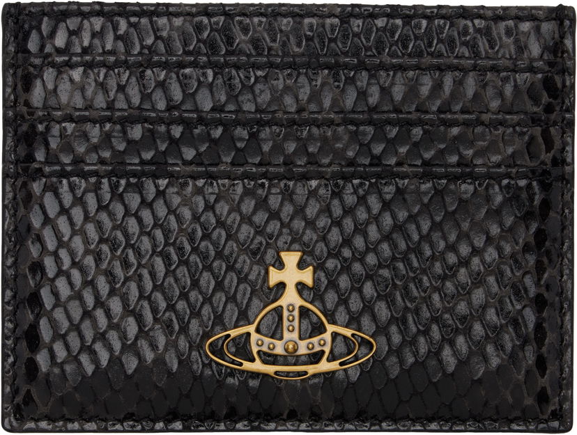 Портфейл Vivienne Westwood Card Holder Flat Черно | 54030006W-L007Y-