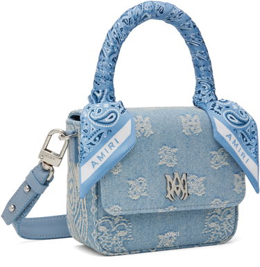 Голяма пазарска чанта AMIRI Denim Micro Handbag Синьо | AWBGTH1037, 1