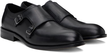 Облекло BOSS Flexible Sole Monk Strap Shoes Черно | 50536161, 3
